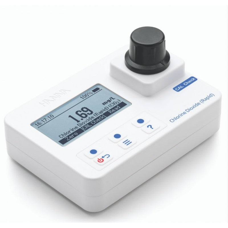 Hanna Instruments HI-97779 Chlorine Dioxide portable photometer: Range 0.00 to 2.00 mg/L (ppm)