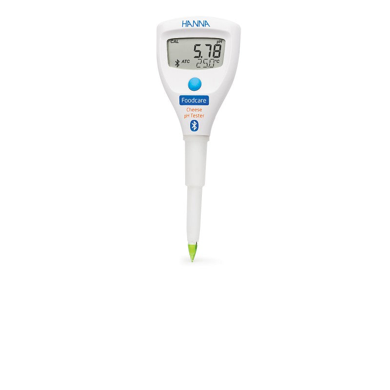 Hanna Instruments HI-9810322 HALO2 Wireless pH Tester for Cheese with built-in electrode