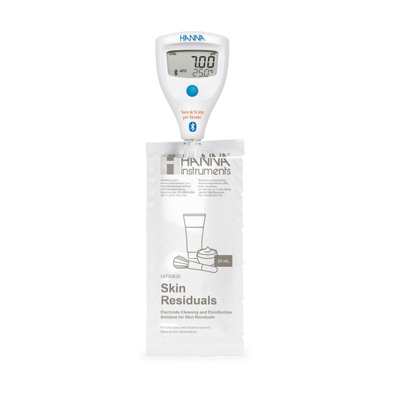 Hanna Instruments HI-9810372 HALO2 Wireless pH Tester for Skin & Scalp with built-in electrode