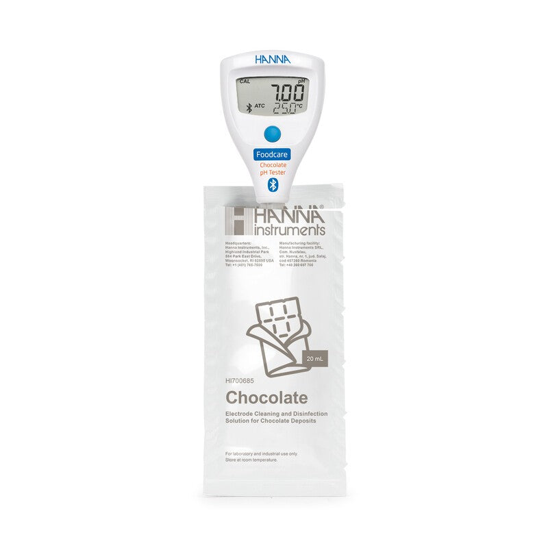 Hanna Instruments HI-9810392 HALO2 Wireless pH Tester for Chocolate with built-in electrode