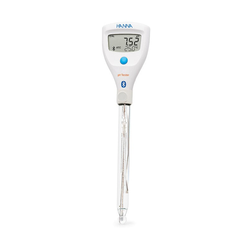 Hanna Instruments HI-9810402 HALO2 Wireless Refillable pH Tester for Lab with built-in general purpose electrode