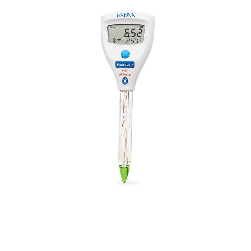 Hanna Instruments HI-9810342 HALO2 Wireless Refillable pH Tester for Milk  with built-in electrode