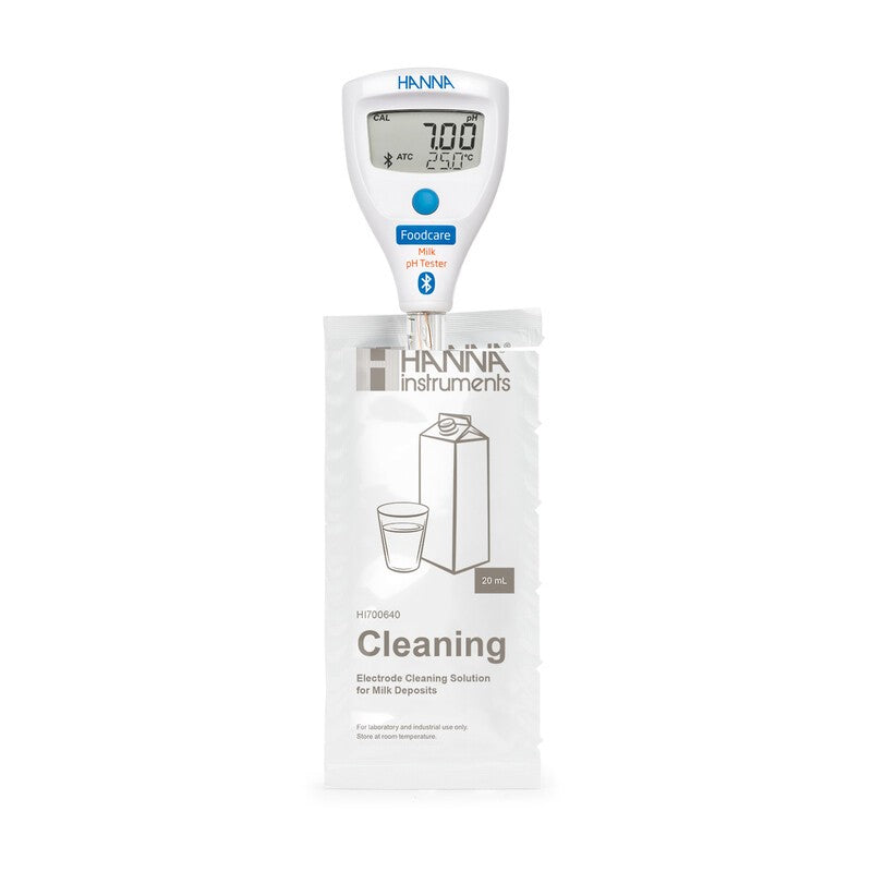 Hanna Instruments HI-9810342 HALO2 Wireless Refillable pH Tester for Milk  with built-in electrode