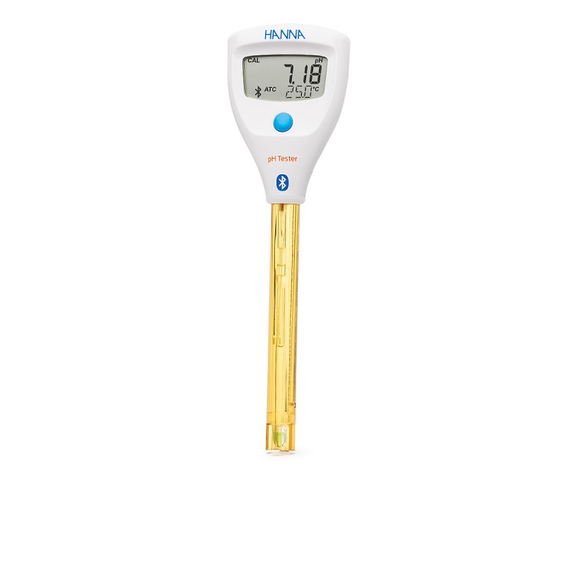 Hanna Instruments HI-9810422 HALO2 Wireless pH Tester with built-in general purpose electrode