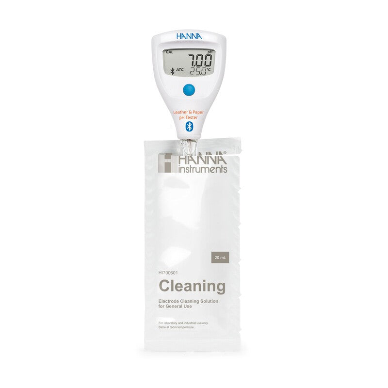 Hanna Instruments HI-9810442 HALO2 Wireless pH Tester for Leather & Paper with built-in electrode