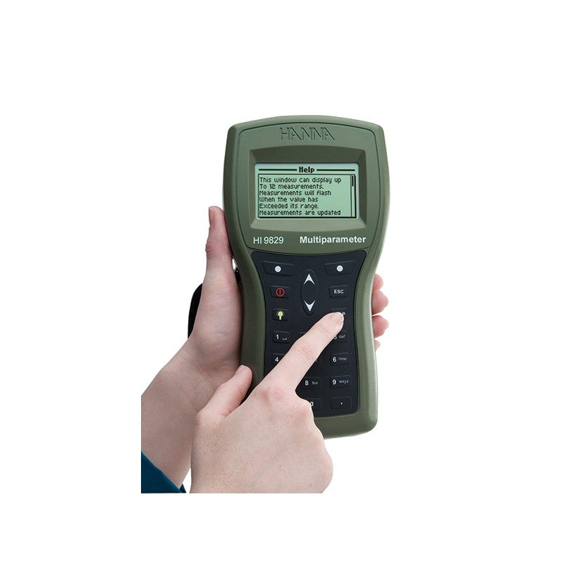 Hanna Instruments HI-9829 Multiparameter pH/ISE/EC/DO/Turbidity Waterproof Meter (GPS option available)