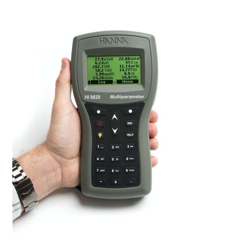 Hanna Instruments HI-9829 Multiparameter pH/ISE/EC/DO/Turbidity Waterproof Meter (GPS option available)