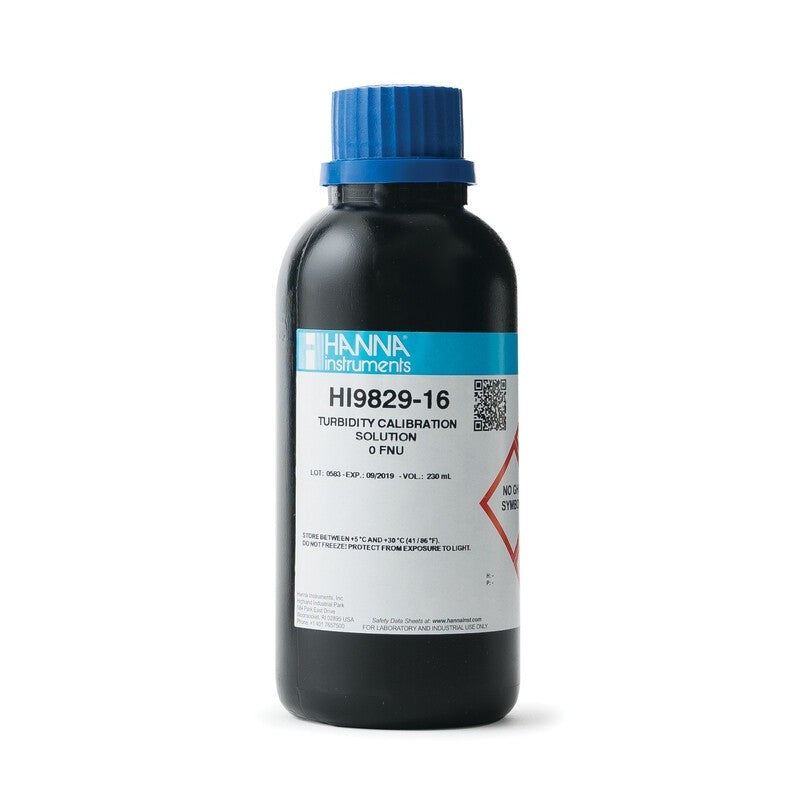 Hanna Instruments HI-9829-16 0 FNU Turbidity Calibration solution, 230mL