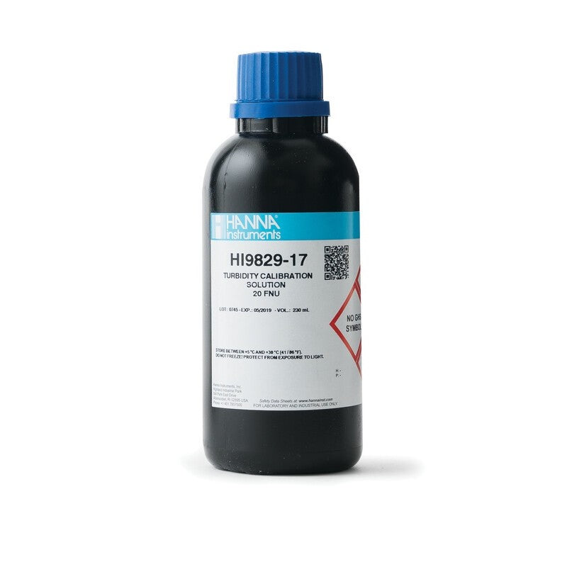 Hanna Instruments HI-9829-17 20 FNU Turbidity Calibration solution, 230mL