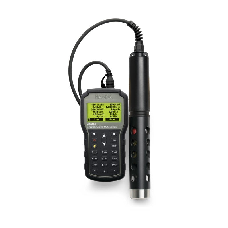 Hanna Instruments HI-98294 GPS Multiparameter Portable pH, EC, ISE, Turbidity, DO Meter