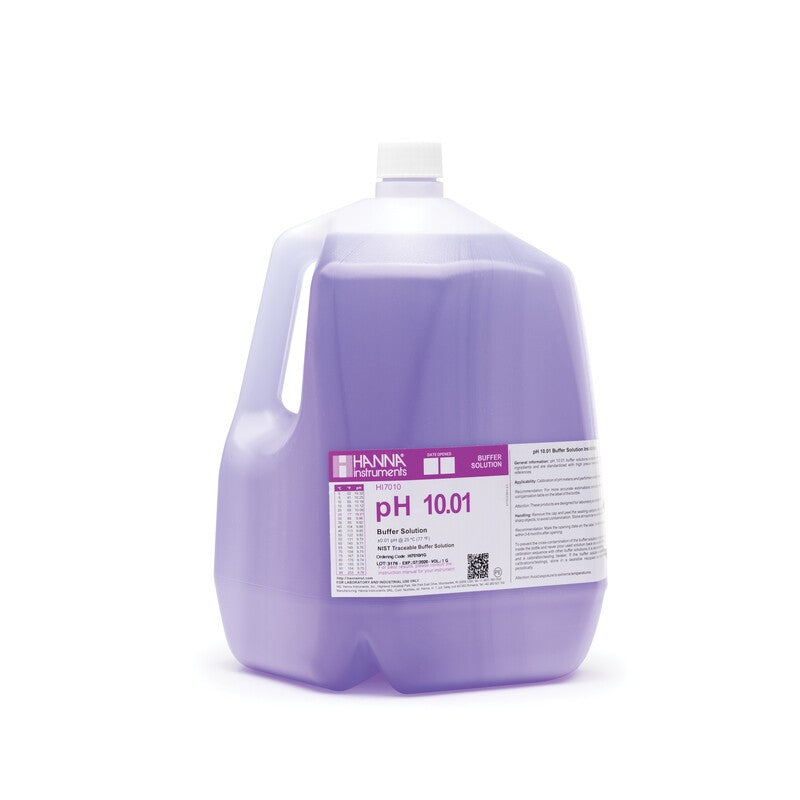 Hanna Instruments HI-7010/1G pH 10.01 Buffer Solution, 1 Gallon bottle