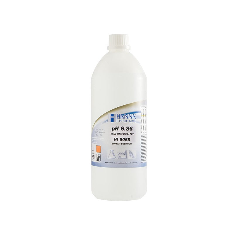 Hanna Instruments HI-5068 pH 6.86 Technical Buffer Solution, 500ml with certificate