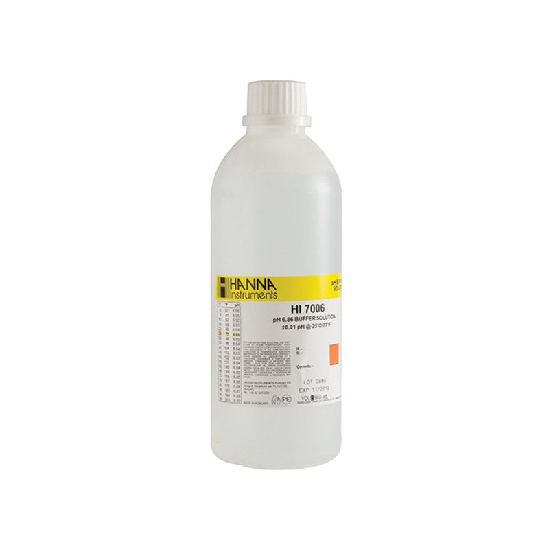Hanna Instruments HI-7006L pH 6.86 Buffer Solution, 500 mL bottle