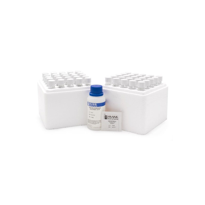 Hanna Instruments HI-94758B-50 Phosphorus Reagent, Acid-Hydrolyzable, Ascorbic Acid Method with Bar Code