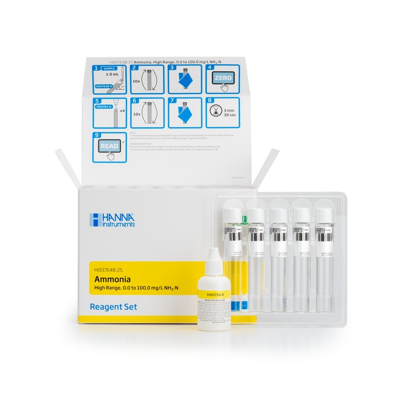 Hanna Instruments HI-93764B-25 Ammonia High Range Reagent, Nessler Method