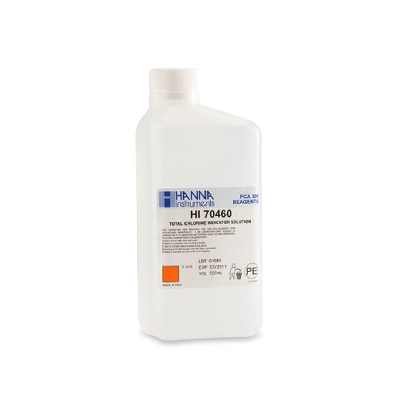 Hanna Instruments HI-70460 Total Chlorine Indicator Solution - PCA - 500ml