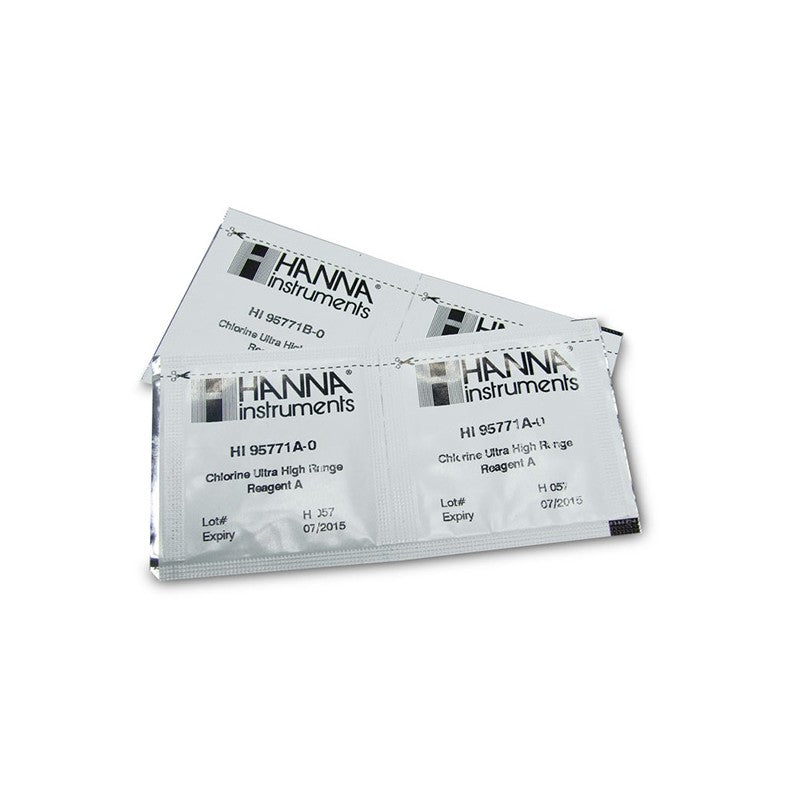 Hanna Instruments HI-95771-01 UHR Chlorine Reagents, 100 tests