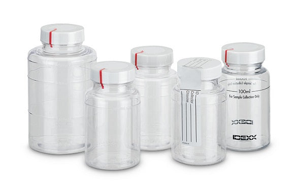 IDEXX Shrink Band Vessel 120ml vessel w/100 line Sodium Thiosulphate & Shrink Band