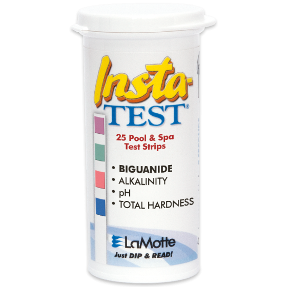 LaMotte Insta Test Biguanide, Alkalinity, pH, Total Hardness Test Strips