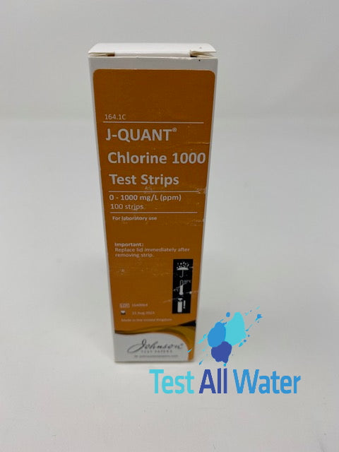 J-Quant Chlorine Indicator Strips (0-1000mg/l)