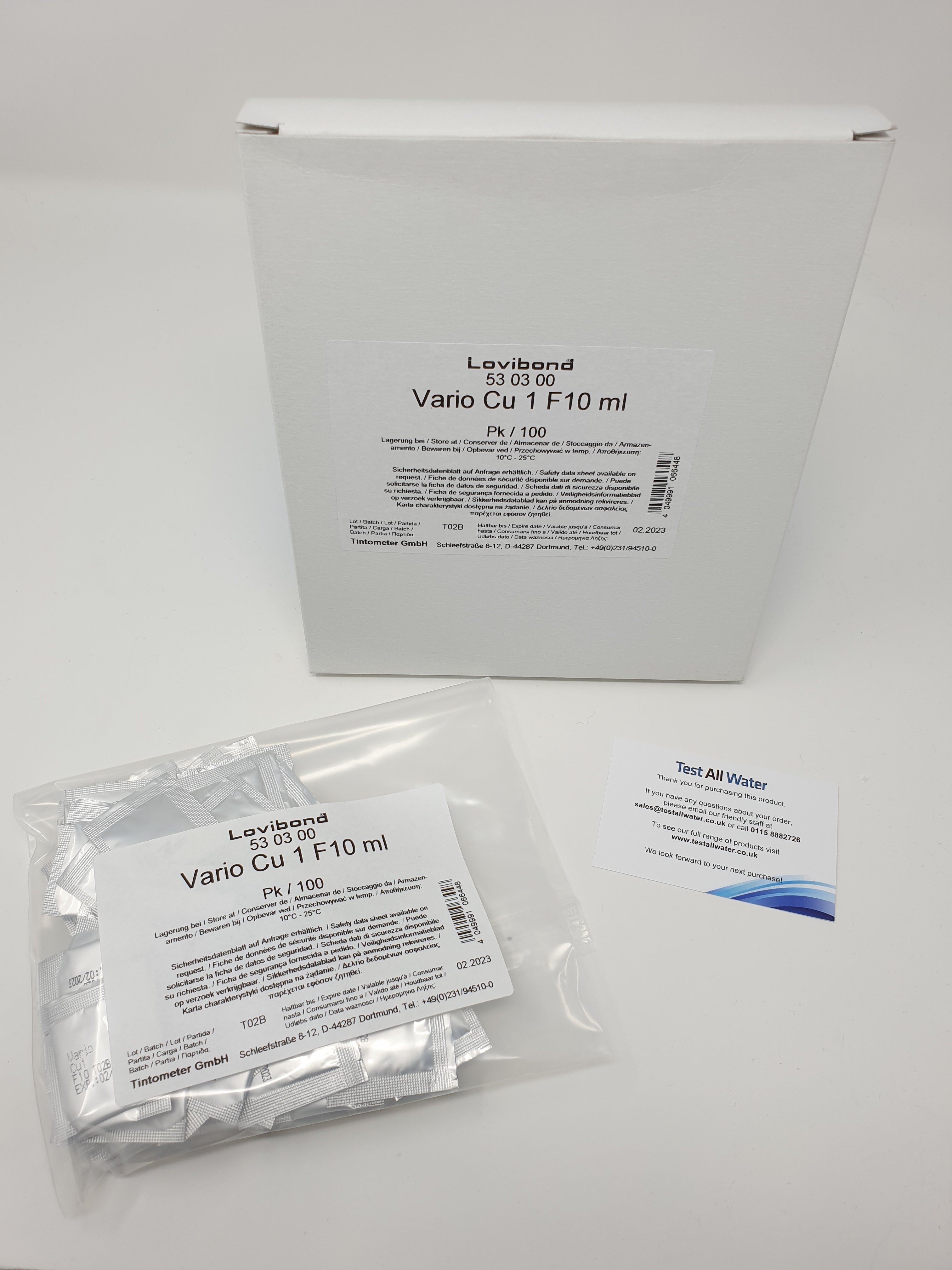 Lovibond Copper Vario Cu 1 10ml Powder Pack