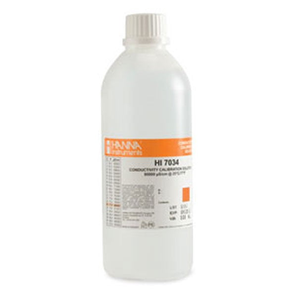 Hanna Instruments 500ml 80 000uS bottle of Conductivity solution