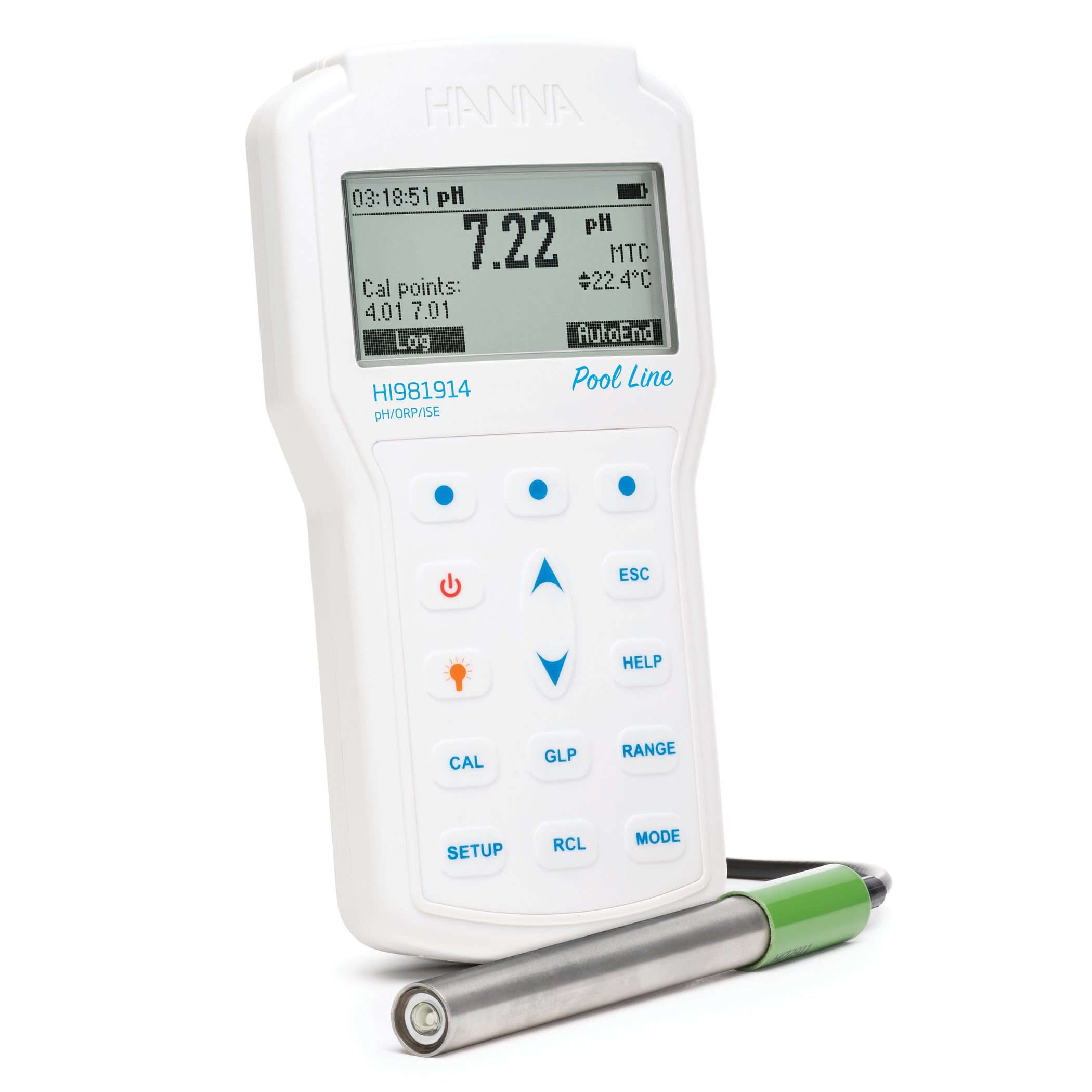 Hanna Instruments-981914 Portable pH meter with memory