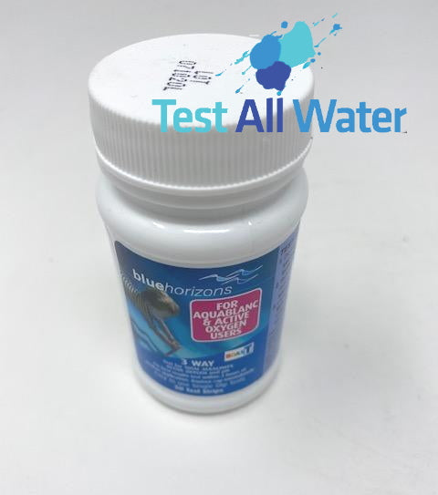 Blue Horizons 3 Way Chlorine Test Strips (1 x 50) One Dip Hot Tub Spa Pool Water Testing (50 Strips)