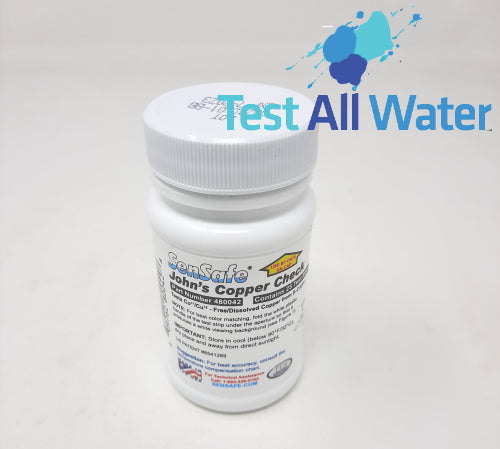 Copper (John's), bottle of 25 Test Strips