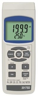 DTK 2017-SD Meter - c/w pH, Cond'y, ATC Probes & Buffers