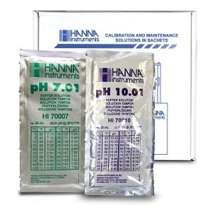 Hanna Instruments-770710P Combination Buffer Kit 10.01 & 7.01 pH  5 x 5 20ml Sachets