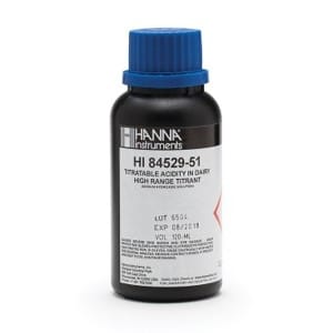 Hanna Instruments-84529-51 Titrant solution for high range acidity 20, 120ml