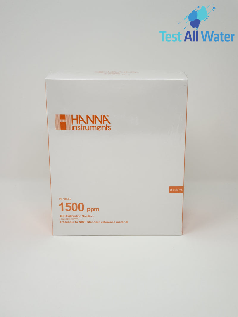 Hanna Instruments-70442P 1500 mg/L (ppm) TDS Calibration Solution, x25 sachets