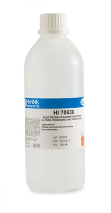 Hanna Instruments-70636L Electrode Cleaning Solution for Wine Stains