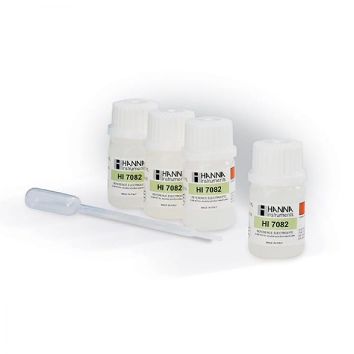 Hanna Instruments-7082 Electrolyte Solution 3.5M KCl, 4 x 30 mL bottles