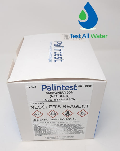 Palintest Ammonia (Nessler), 0 - 100 mg/L N Tubetests