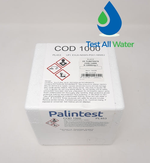 Palintest COD/1000 0-1000 mg/L O2 Tubetests