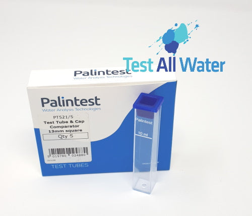 Palintest Square Plastic Test Tubes 10ml Cell with cap