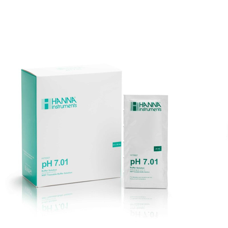 Hanna Instruments HI-70007P PH 7.01 BUFFER SACHETS, 25 X 20 ML SACHETS