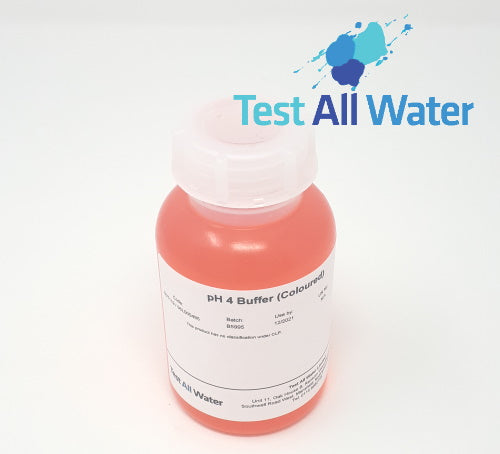 Test All Water pH4 Buffer Solution (Coloured)