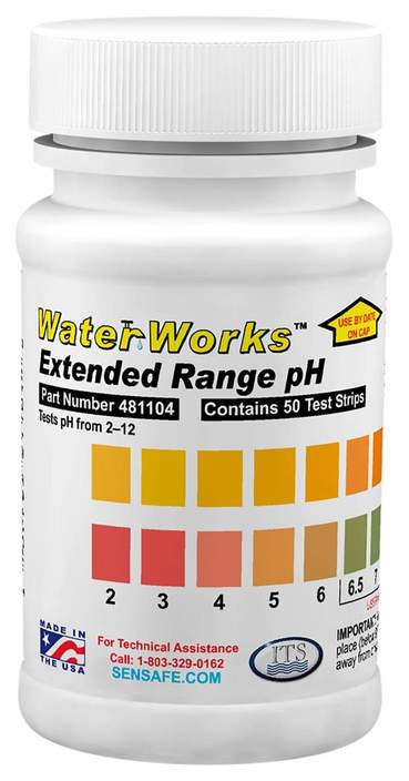 Extended Range pH Check, bottle of 50